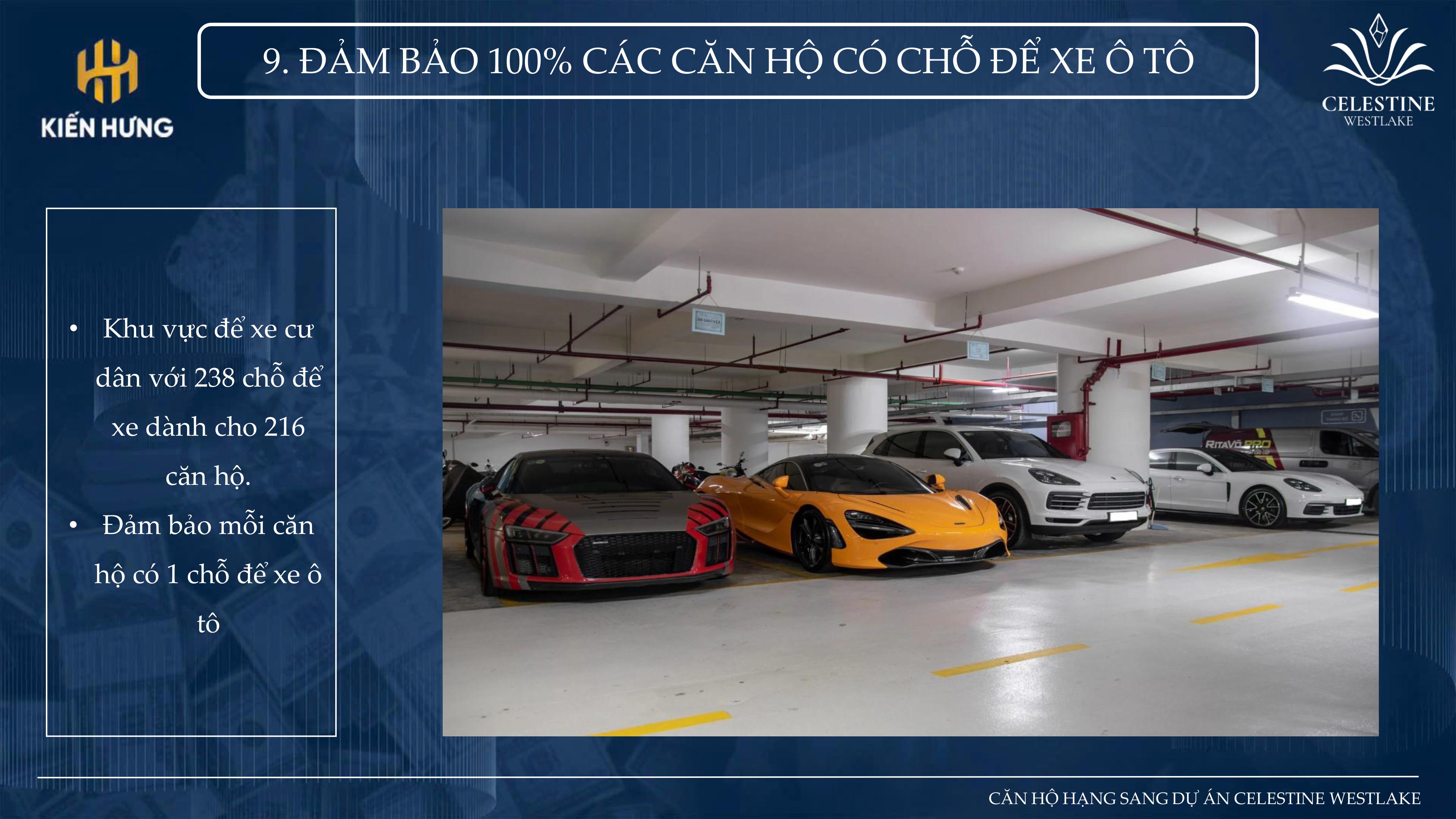 Hầm để xe cao cấp