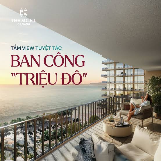 Ban công hướng ra biển