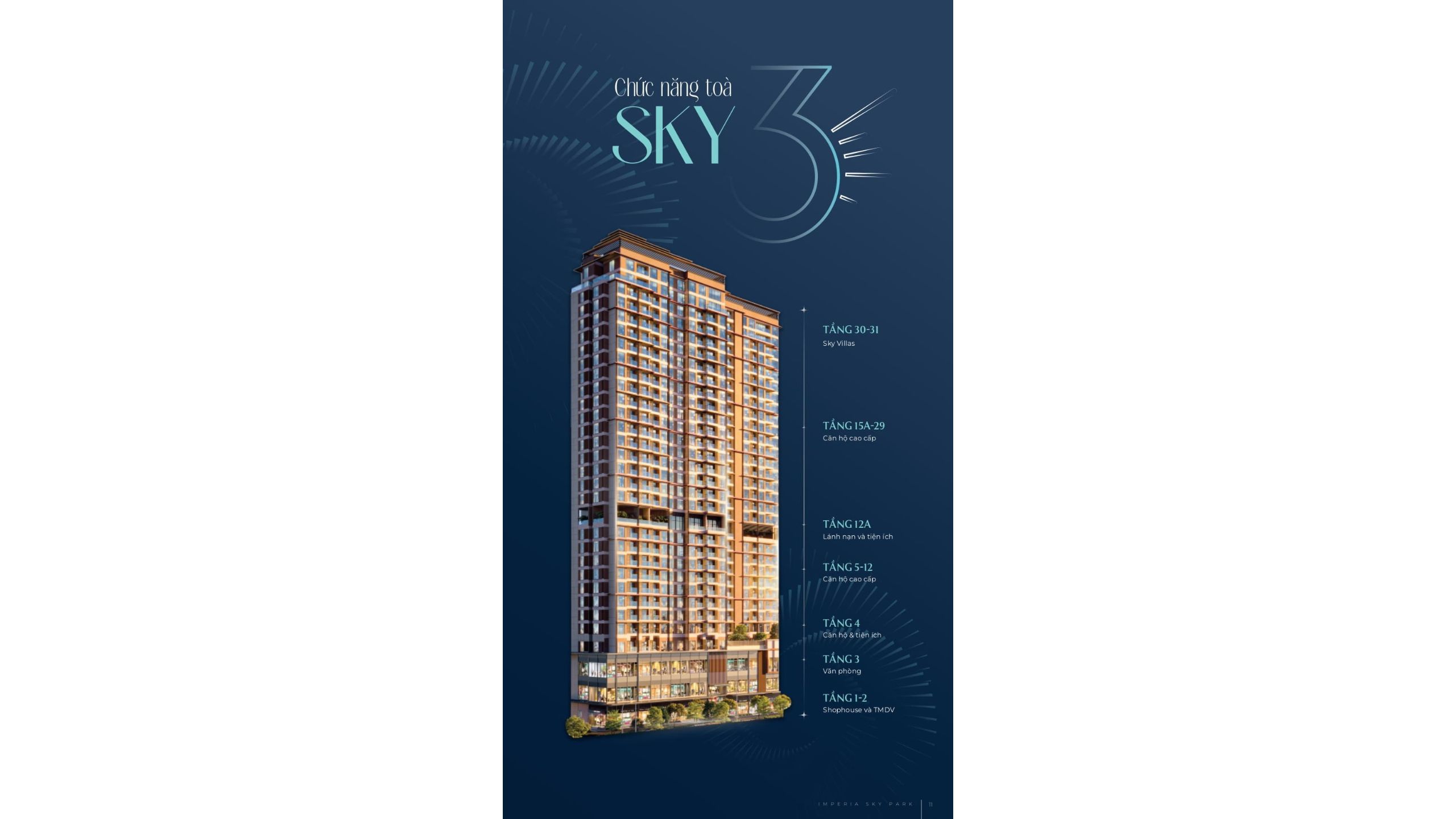 Mặt bằng Tòa Sky 3