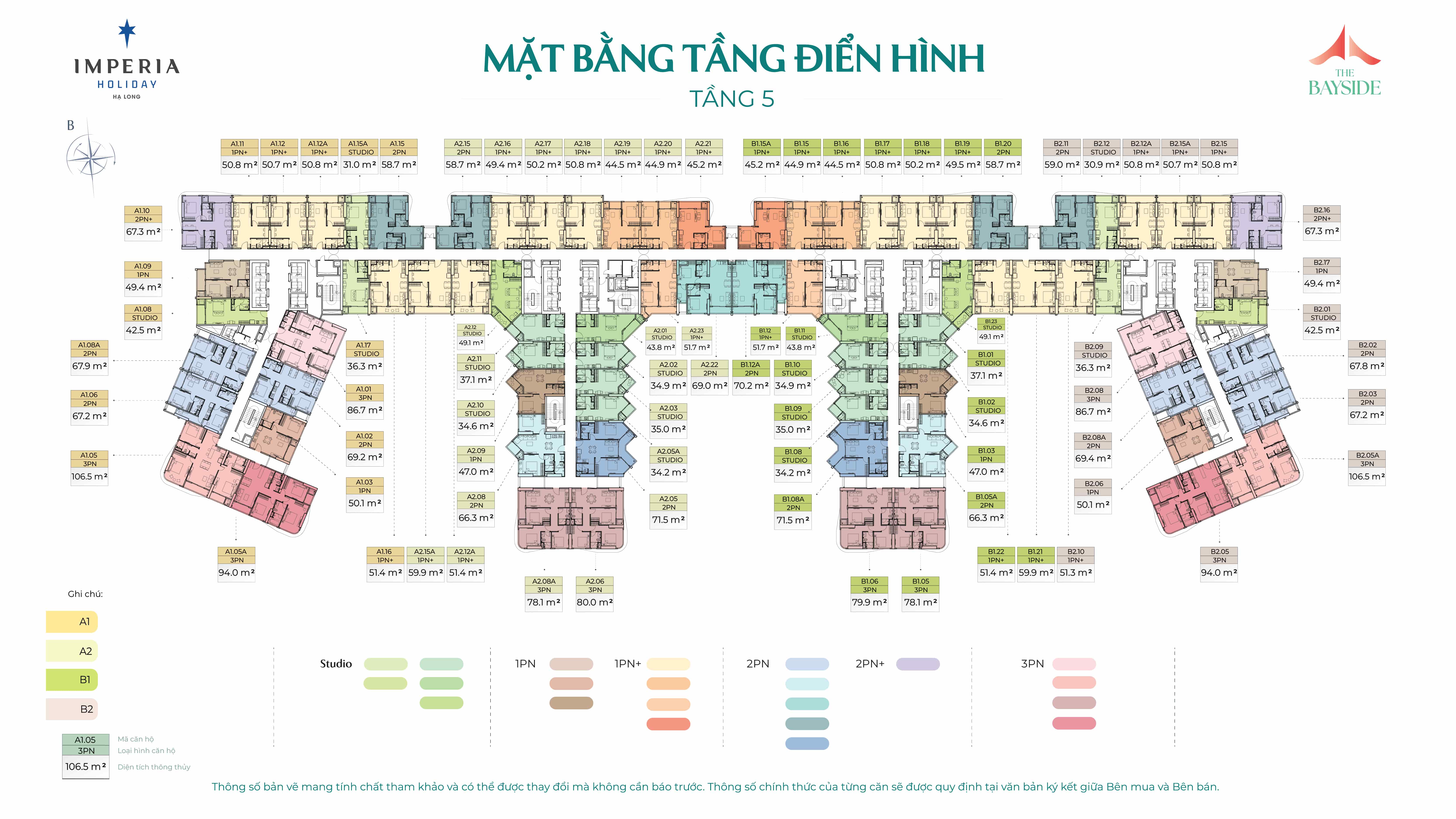 Mặt bằng Tòa B2