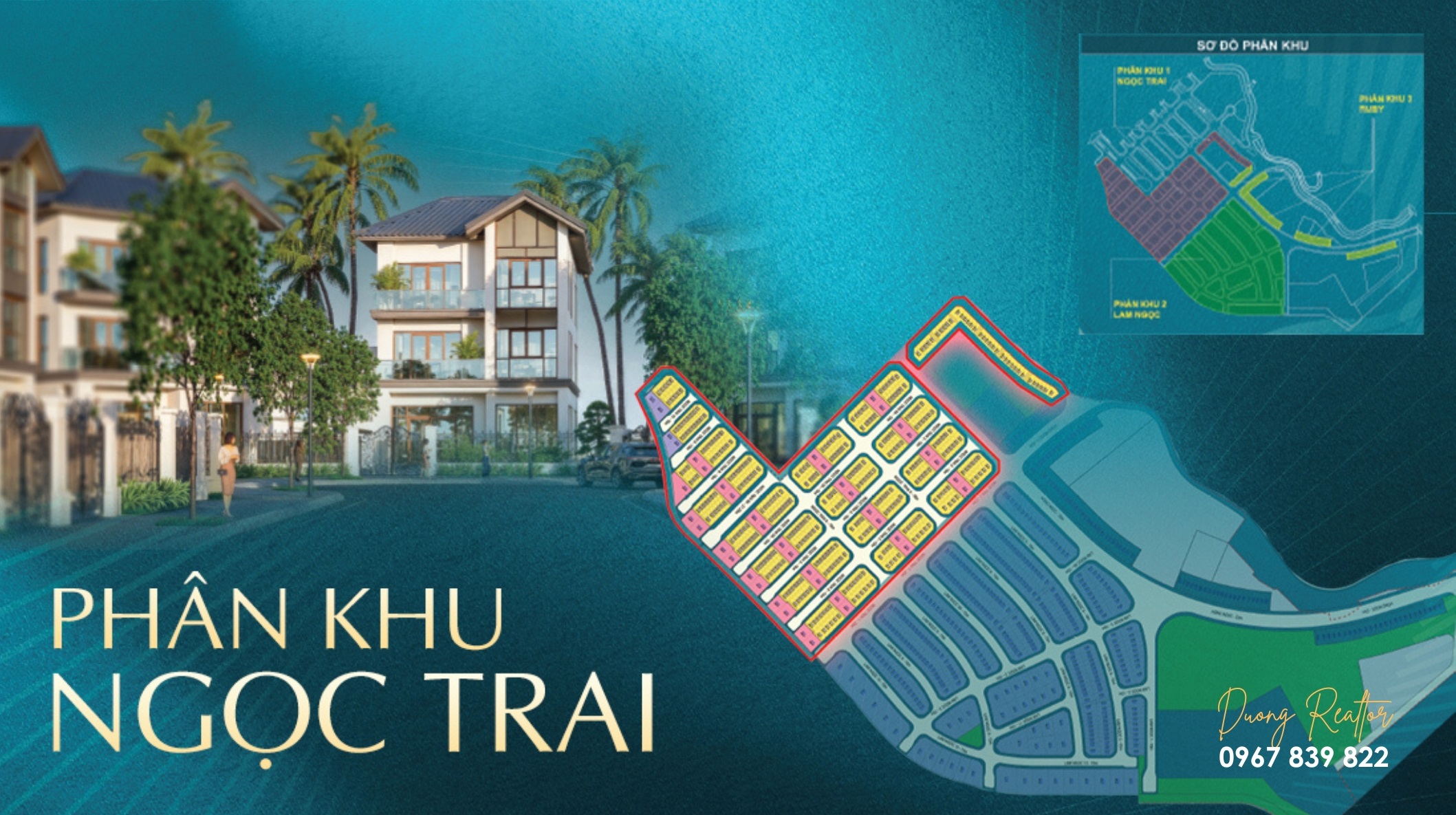 Mặt bằng Phân khu Ngọc Trai