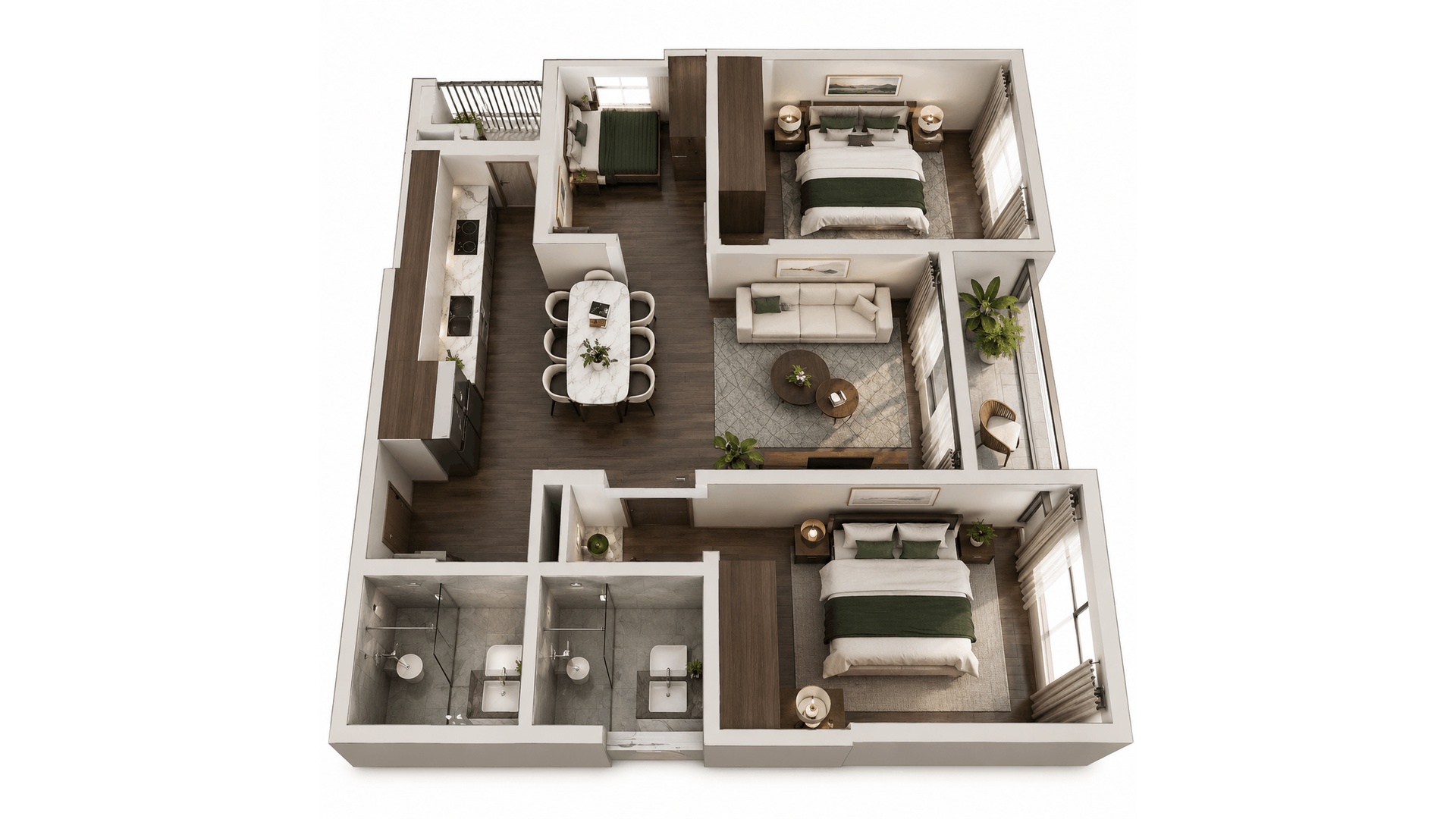 2 BR+