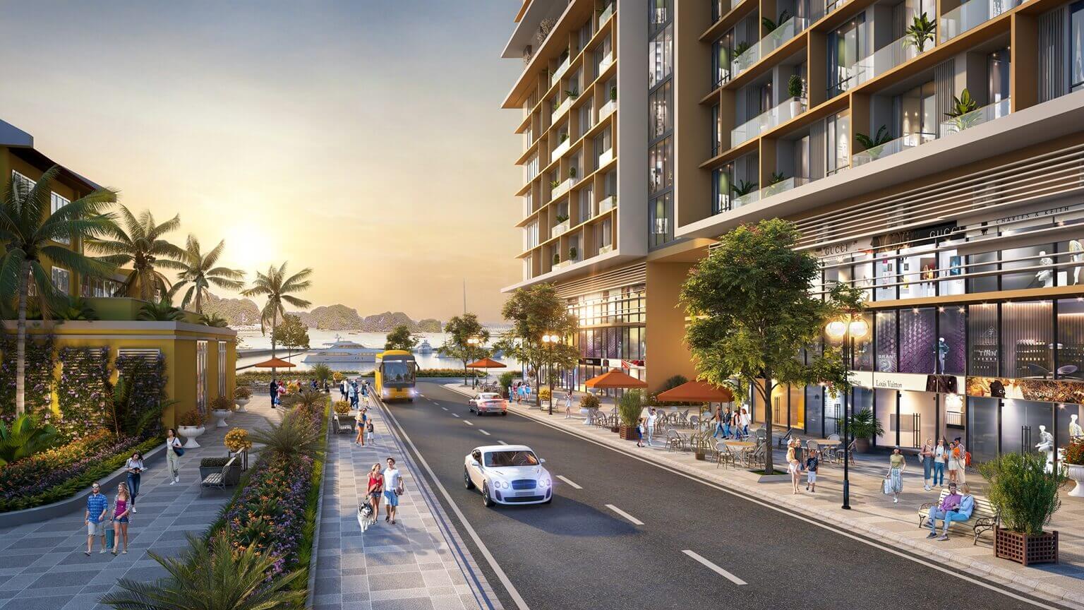 Shophouse chân khối đế