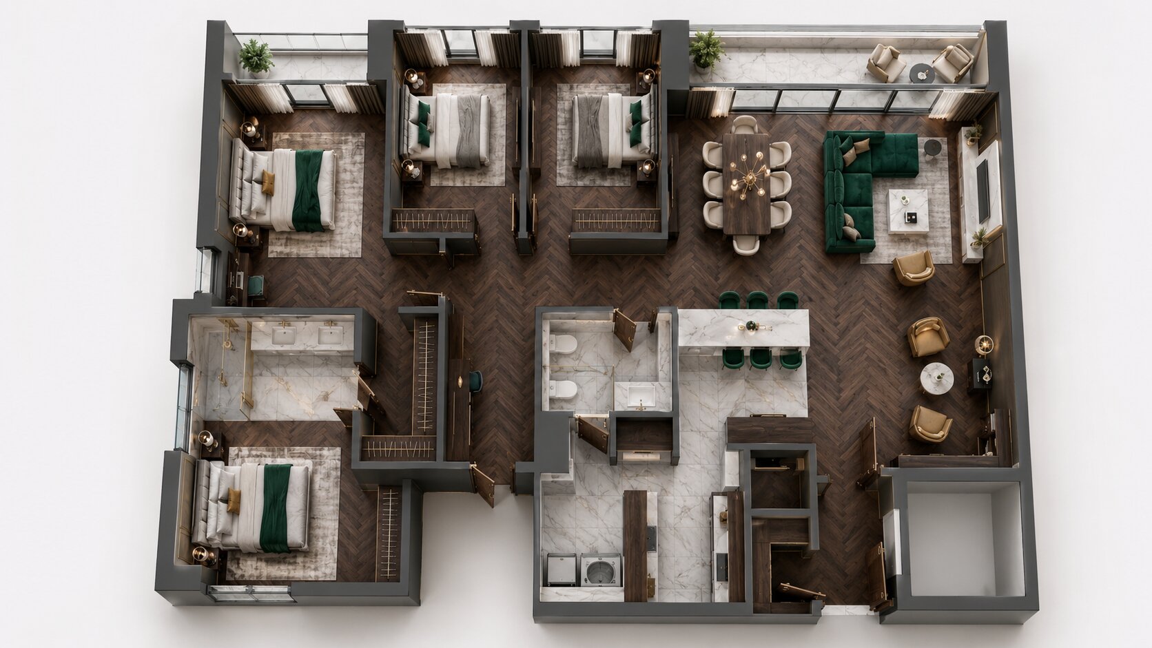 3BR+
